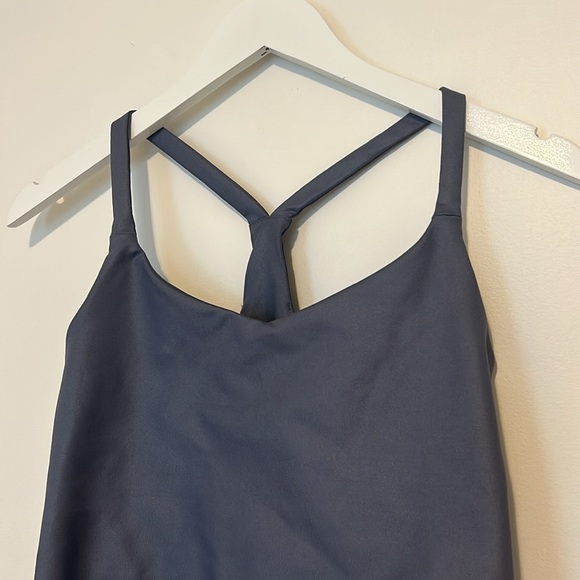 Abercrombie & Fitch Blue Cropped Racerback Tank, Small - Picture 4 of 8